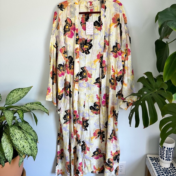 NWT Free People Jorja Floral Duster, Stevie Nicks, Boho Summer - Picture 15 of 16
